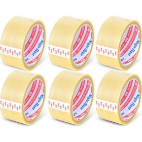 Resim Nuga 45 mm x 40 mt Şeffaf Koli Bandı Hotmelt Red 6 Adet 