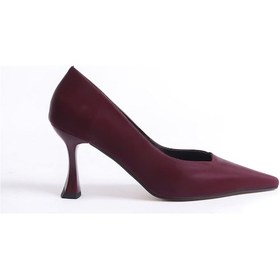 Resim Cordelia Kadın Bordo Saten Stiletto Bordo Saten 