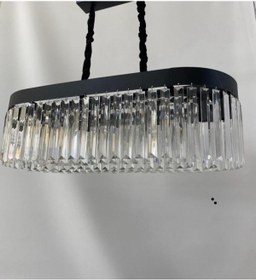 Resim Birsen Aydınlatma IŞIL SİYAH YEMEK MASASI 66X28 