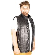 Resim Mode Xl Büyük Beden Erkek Yelek Basic Square Two 21604 Siyah 001 