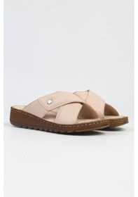 Resim Pierre Cardin Pc-5128-3013 Krem-kadın Topuklu Terlik Krem 
