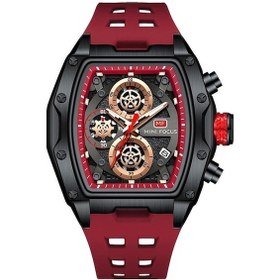 Resim Flybuy Erkekler İçin Mavi Silikon Kayış Big Dial Chronograf Analog Spor Saat Mavi 
