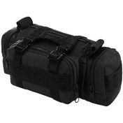 Resim Symbee Siyah Dikişli Çok Amaçlı Outdoor Çanta - Su Geçirmez 9000d Oxford, Bel/omuz/bisiklet Taşıma, Balıkçılık/fotoğrafçılık/spor İçin Siyah 