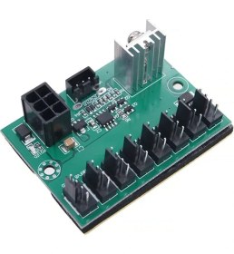 Resim Keepro 8 Kanallı Bilgisayar Fan Hız Kontrolörü Modülü DC12V 
