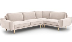 Resim Klem 210 x 290 Köşe Ahşap Ayak - Kadife - Kül Gri / Koyu / Rahat Dolgu 