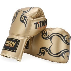 Resim Altın Gold İpli Boks Eldiveni Çok Renkli 