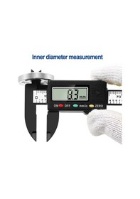 Resim Dijital Elektronik Kumpas Inc Mm Ölçüm Hassas Kalınlık Derinlik 