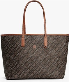 Resim Tommy Hilfiger Kadın Th Monoplay Tote Çanta Kahverengi 