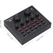 Resim Moveevo Dışarıdaki Ses Kartı V8, Ev/outdoor İçin 6 Ses Modu Ve 12 Stüdyo Efekti İle Canlı Yayın, Şarkı Söyleme Diğer 