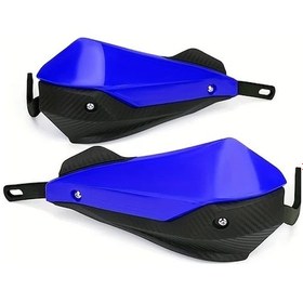 Resim Hightower Off-road Motorcycle Çift Katmanlı Rüzgar Koruma Mavi Siyah Universal El Koruma 
