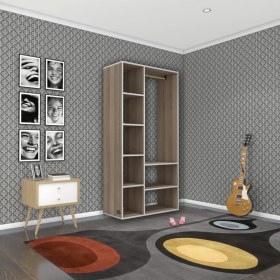 Resim Kenzlife giysi dolabı hüsamettin 180*090*40 crd gardırop 