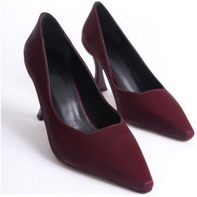 Resim Cordelia Kadın Bordo Saten Stiletto Bordo Saten 