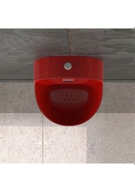 Resim Lucco 36 CM Fotoselli Pisuvar Kırmızı 