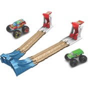 Resim Hot Wheels Monster Trucks Çifte Çarpışma 3'Ü 1 Arada Oyun Seti, 4-8 Yaş İçin Gyc80 