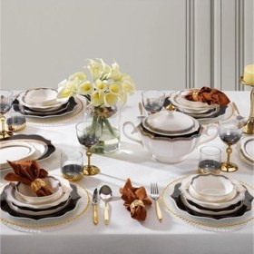 Resim Schafer Laura Yemek Takımı 60 Parça Antrasit 