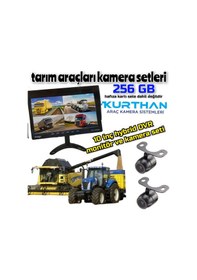 Resim 10 '' Hybrid Dvr Ekran Ve 2 Ad Kelebek Kamera Seti 12 Volt 256 Gb 