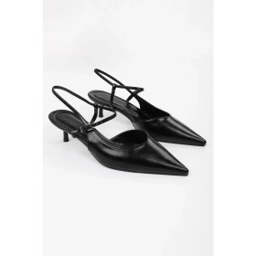 Resim Kadın Lea Siyah Parlak Stiletto 