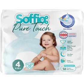 Resim Soffio Pure Touch Maxi Çocuk Bezi 30'lu 8-18 kg 