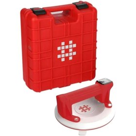 Resim SHİJİNG Tools P613 Şarjlı Hava Pompalı Dijital Vantuz - Cam Granit Seramik Ayna Taşıma Vantuzu 