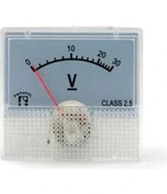 Resim Voltmetre 48X45MM (Ekran 44X25MM) 30V Dc 
