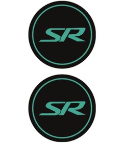 Resim Cf Moto Sr Yazılı Koruma Takozu Motosiklet Damla Sticker Modeli Turkuaz 