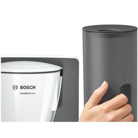 Resim Bosch TKA6A041 Cam Sürahi Damla Emniyetli Filtre Kahve Makinesi Beyaz 