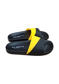 Resim Fly Soft S263.071 Erkek Havuz - Plaj Ve Günlük Terlik Siyah / Sarı Siyah 