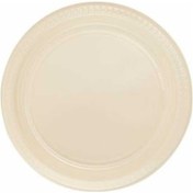 Resim Plastik Tabak 25'li Krem 