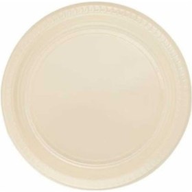 Resim Plastik Tabak 25'li Krem 