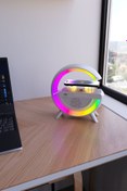 Resim AGGIY Ag-2301 Kablosuz Wireless Şarj, Hoparlör, Gece Lambası, Müzik Çalar 