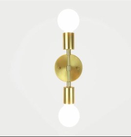 Resim Dylight Retro Gold Metal 2 Li Dekoratif Rustik Duvar Altın 
