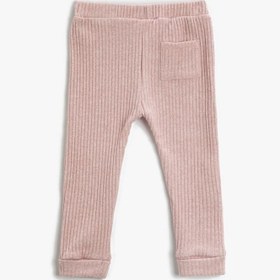 Resim Kız Bebek Basic Ribanalı Cep Detaylı Tayt 