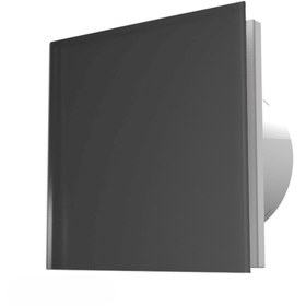 Resim VentEurope Eon 100 BD - 10 cm Tuvalet ve Banyo Kapaklı Damperli Aspiratör Fanı-Siyah 