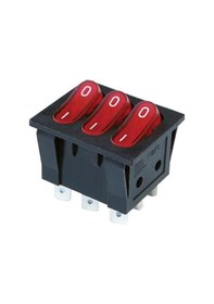 Resim Powermaster Üçlü Işıklı Anahtar On-off 9p Ic-135 