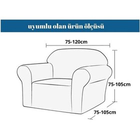 Resim Jakar Tekli Lastikli Kanepe Örtüsü Lastikli Berjer Koltuk Örtüsü Koltuk Kılıfı Pembe 
