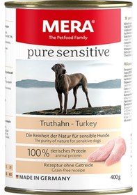 Resim Mera Pure Sensitive Adult Hindili Yetişkin Köpek Konservesi 400 G 