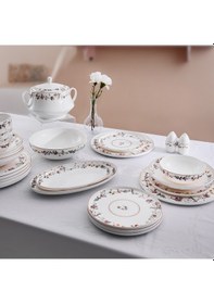 Resim Aryıldız Alesta 60 Parça 12 Kişilik Porselen Yemek Takımı Ar259351 Çok Renkli 