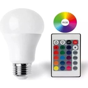 Resim Marsilyan 9W E27 Rgb ve Beyaz Işık Kumandalı Ampul 