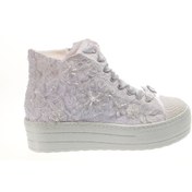 Resim Ayakkabı Tutkusu Stilo ® Spor Gelin Ayakkabısı - Beyaz Aplikeli, İçten Fermuarlı, İnci Detaylı 