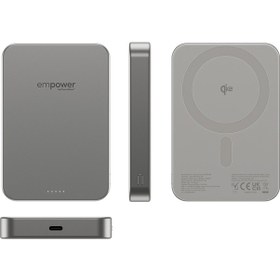 Resim Empower By Panzerglass 10000mah Powerbank Titanium Gri Titanyum 