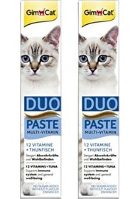 Resim Gimcat Duo Paste Multivitamin Ton Balıklı Kedi Macunu 2 x 50 G 