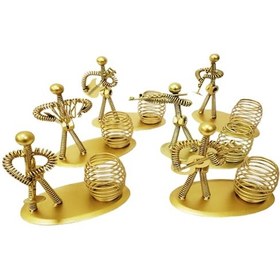 Resim Periboia Dekoratif Sarı Metal Adam Müzisyen Kalemlik 