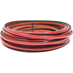 Resim Trend Garaj Kırmızı Yapışkanlı Nikelaj Tampon Panjur Şeridi 5 mm 5 m 