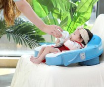 Resim Mambobaby Yüzme Simidi - Köpekbalığı, Emniyetli, Gölgelikli ve Ayak Destekli 