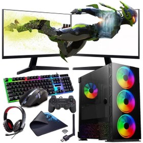 Resim I3 10100F 16GB 480GB SSD 1TB HDD 6GB GTX1660S Çift 24" Monitörlü (Gaming SET) Rogame