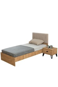 Resim Setay Noce Genç Odası - 3 Kapılı Dolap, Karyola, Komodin 