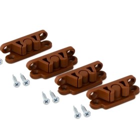 Resim Alm Alüminyum Sineklik Çıt Çıt 4 Adet - Kahve 