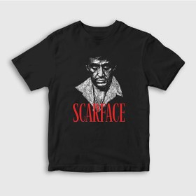 Resim Presmono Unisex Çocuk Tony Montana Film Scarface T-Shirt 