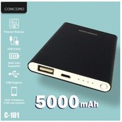 Resim Concord C-101 5000 mAh Ultra İnce Şarj Aleti - Siyah 