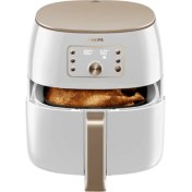 Resim Yağsız Xxl Fritöz Beyaz, Sağlıklı ve Hızlı Pişirme, Kolay Temizlik 